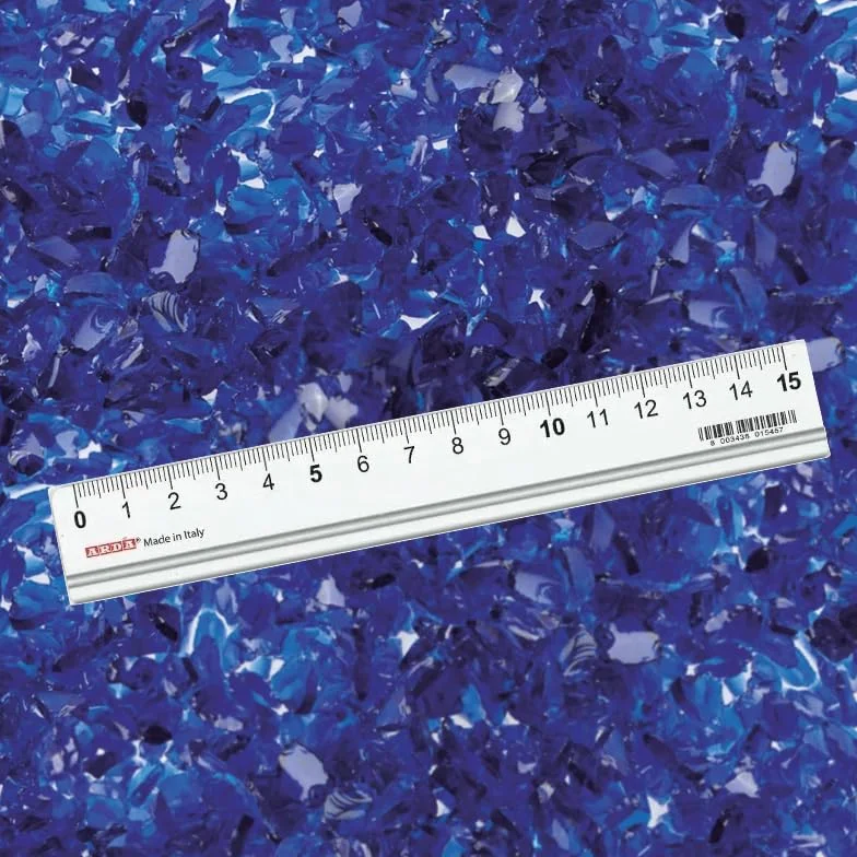 Generico Sassi Decorativi per Vasi 0,8-1,2 cm Ciottoli per Giardino Assortiti – Granulato di Marmo per Piante, Paesaggistica, Casa e Giardini - Pietre Acquario (VETRO BLU, 5 Kg)