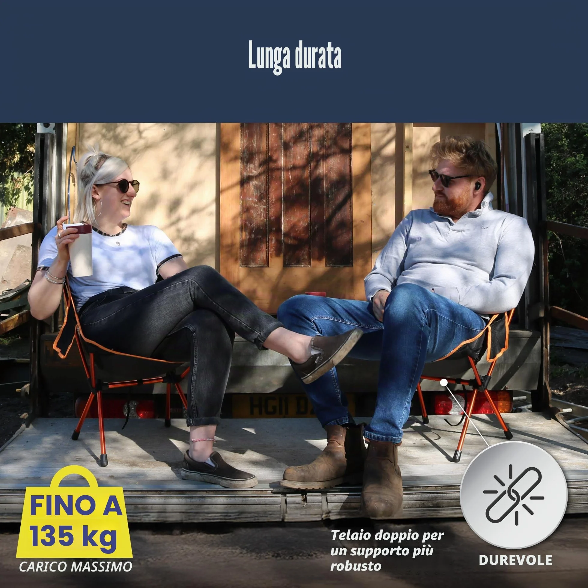TREKOLOGY Sedia Pieghevole Portatile Ultraleggera (Meno di 1 kg) con Poggiapiedi Estraibile – Sedia da Campeggio Compatta 135kg per Trekking, Pesca, Spiaggia