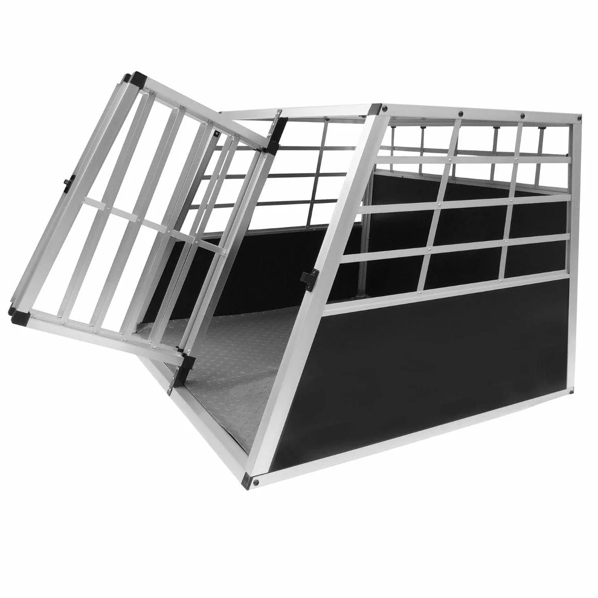 Monstershop - Gabbia Doppia per Trasporto Cani e Animali per Bauli Macchine Autovetture - Grande