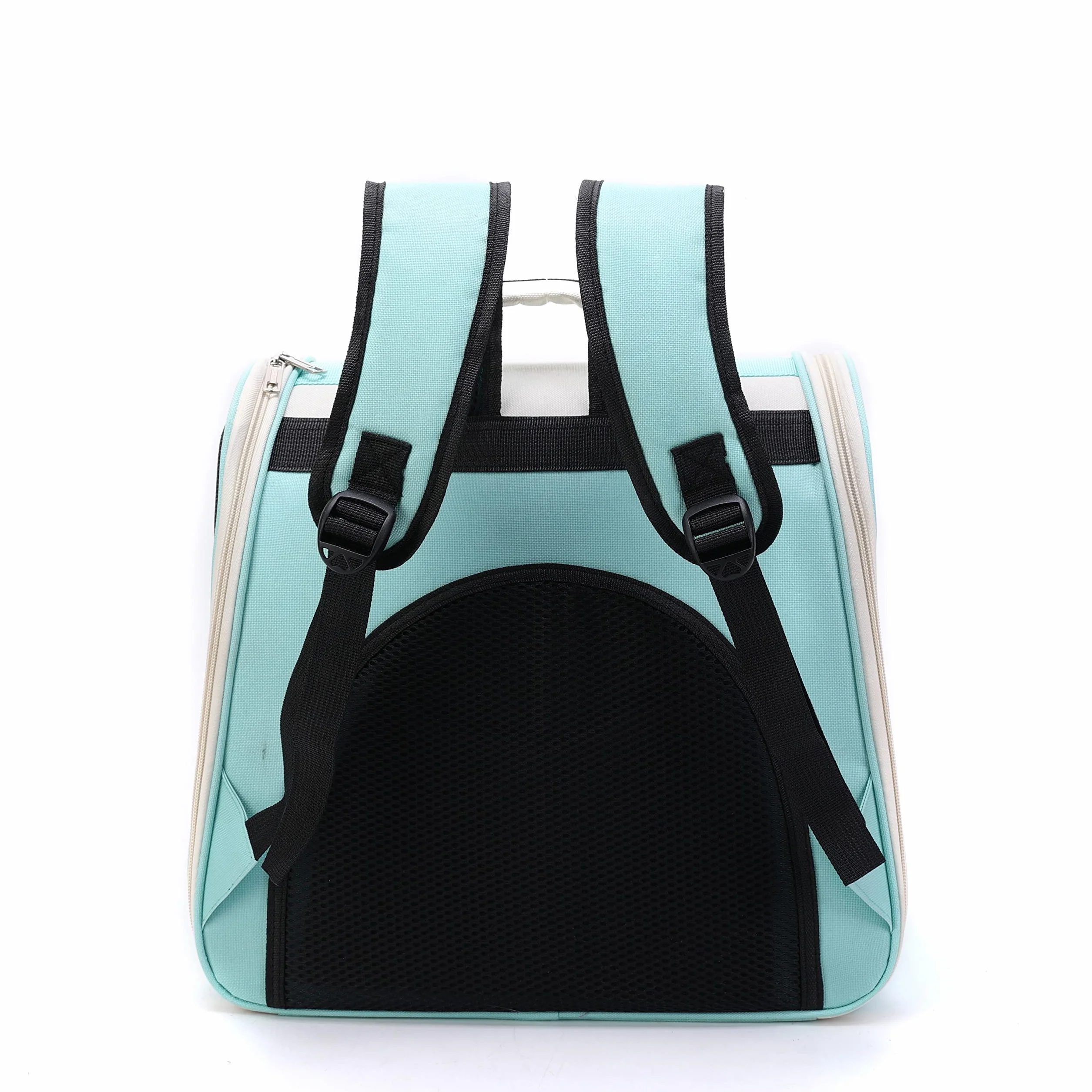 Pet Carino Pieghevole Capsula Zaino per Le Piccole Medie Gatto Cucciolo di Cane, Trasparente E Traspirante Resistente al Calore Carrier per I Viaggi di Campeggio D'escursione (Blu)