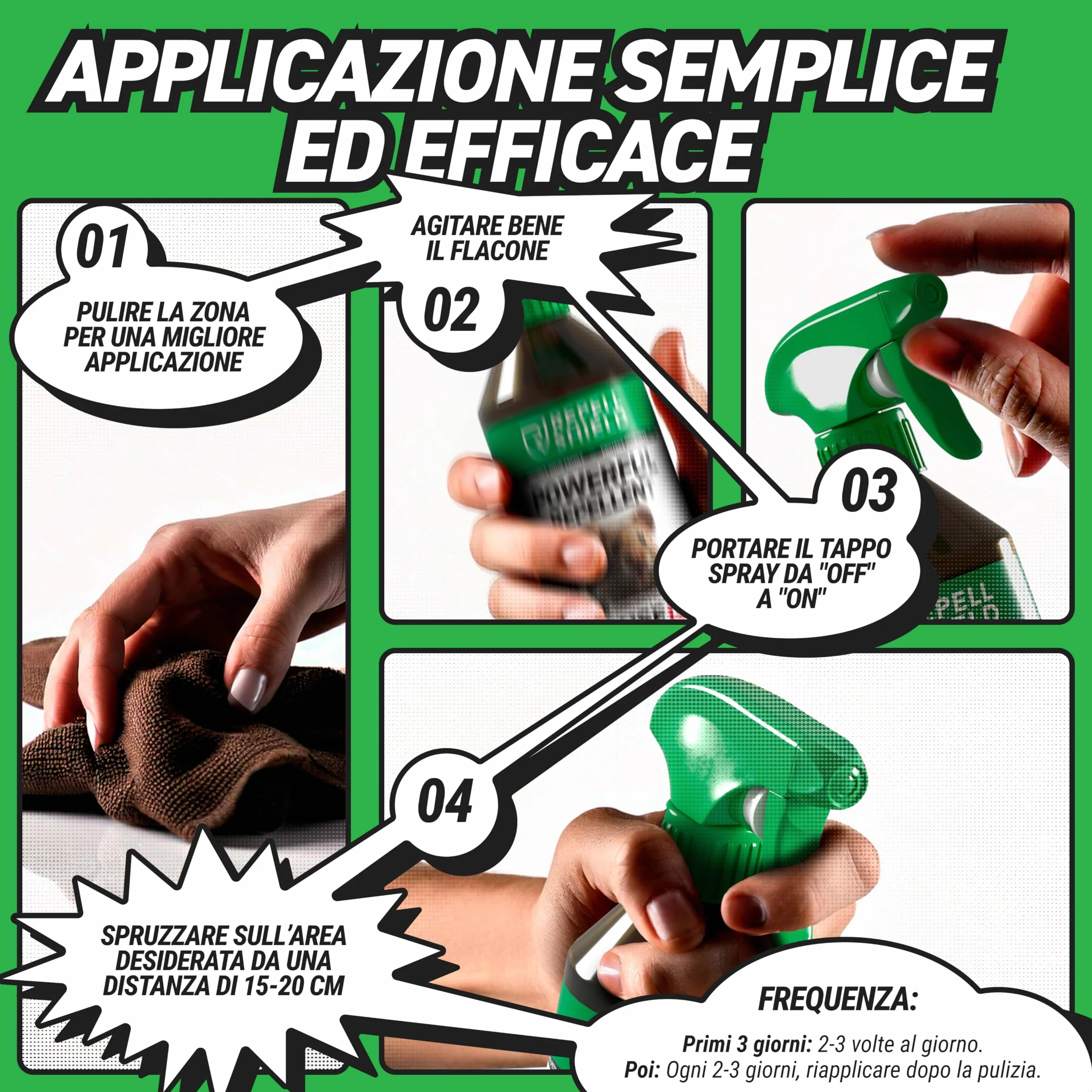 RepellShield Spray Disabituante per Cani - 250ml - Anti Pipì & Morsi, Protegge Mobili & Giardino - Non Macchia - Spray Amaro per Addestramento Cani e Gatti Sicuro & Efficace