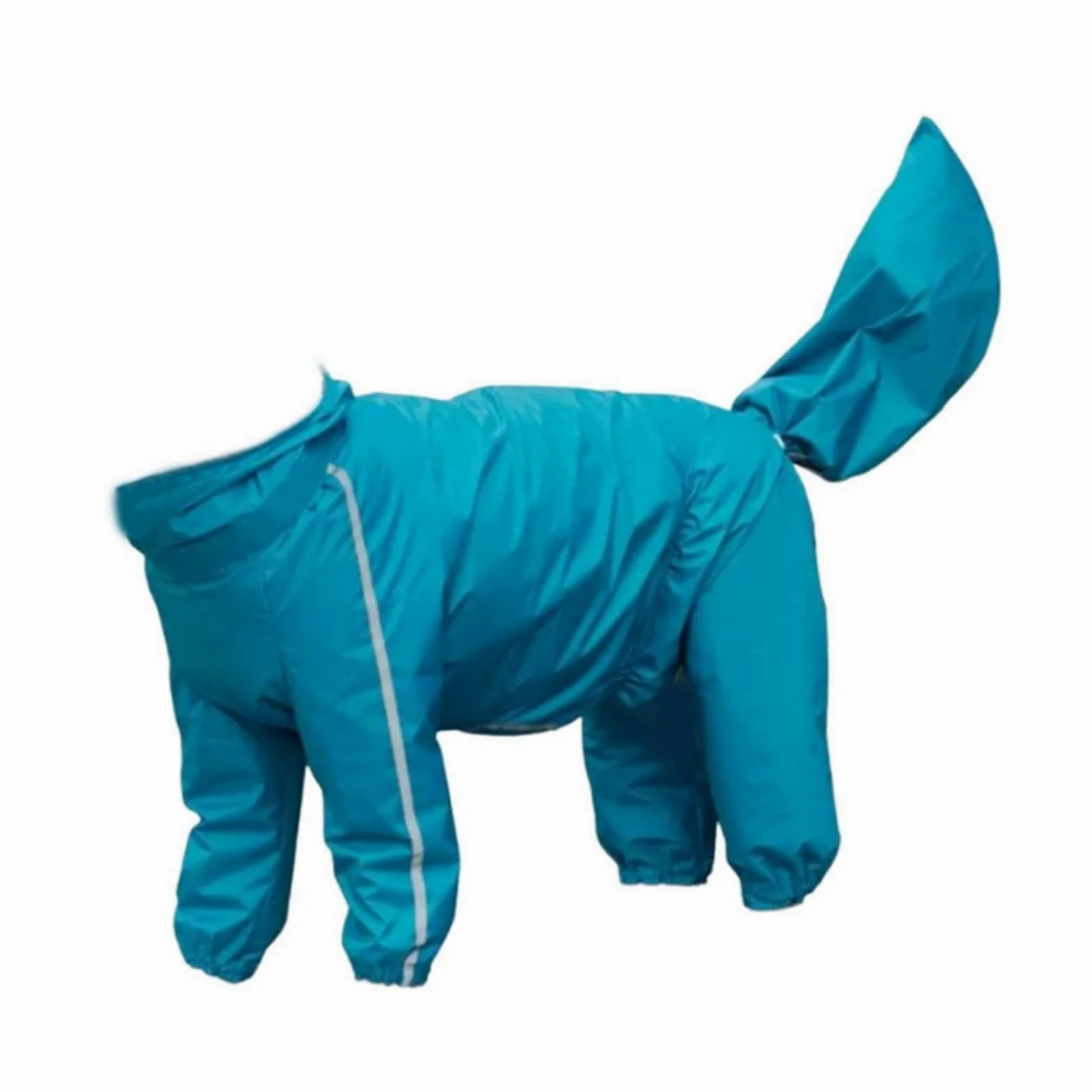 1 Pezzo Impermeabile Canino Antipioggia Poncho Tuta Riflettente Cappuccio Trasparente Cerniera Posteriore Facile da Indossare Copricoda Amovibile, style to 5, 10XL