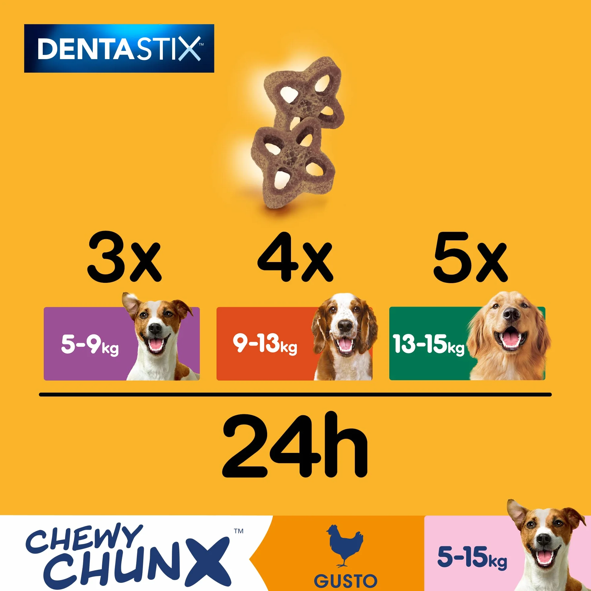 Pedigree Snack Cane, Cane Piccolo, 68 g, Confezione da 5