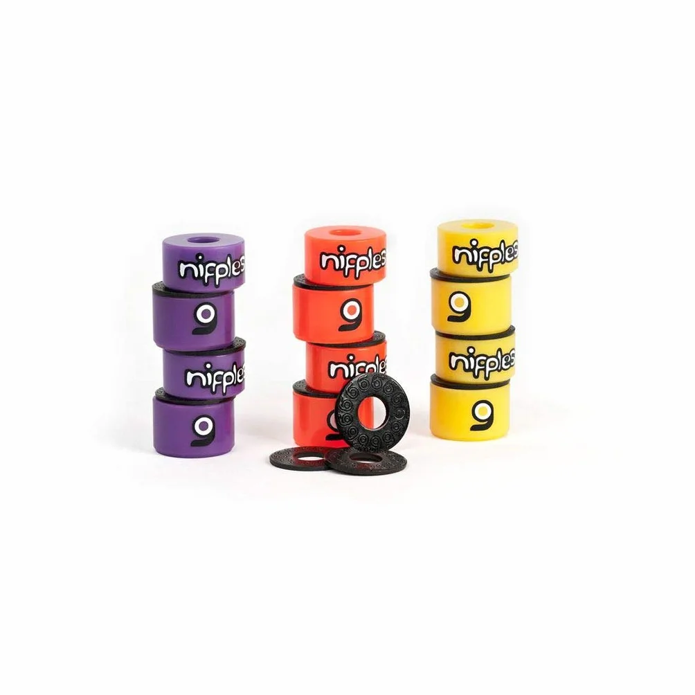 Orangatang Nipples Longboard Boccole camion skateboard set 4 giallo