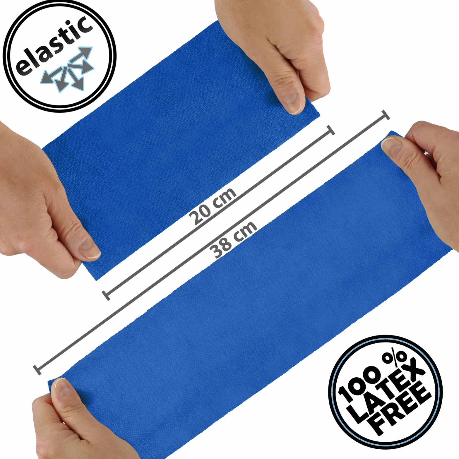 ALPIDEX 12 Rotoli Benda Adesiva 10 cm x 4,5 m Molti Colori Bendaggio Coesivo Fasciatura