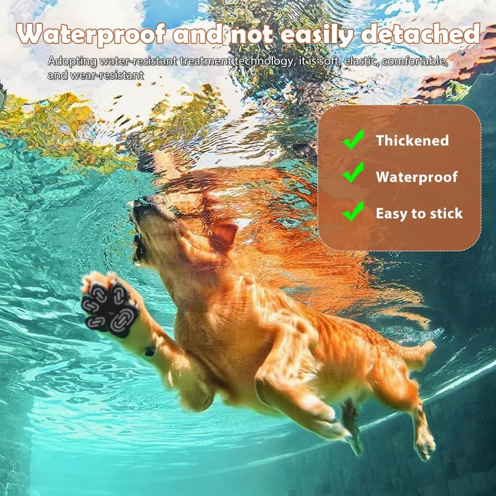 Protezione zampe per cani antiscivolo in gel di silicone 28 pezzi (L)