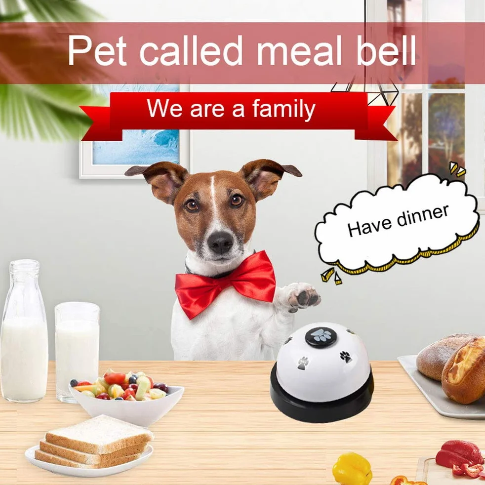 nuoshen Haokey 2 Campane da Allenamento per Animali Domestici, Campanelle per Cani e Gatti, Dispositivo di Comunicazione con Grande Pulsante (Bianco)