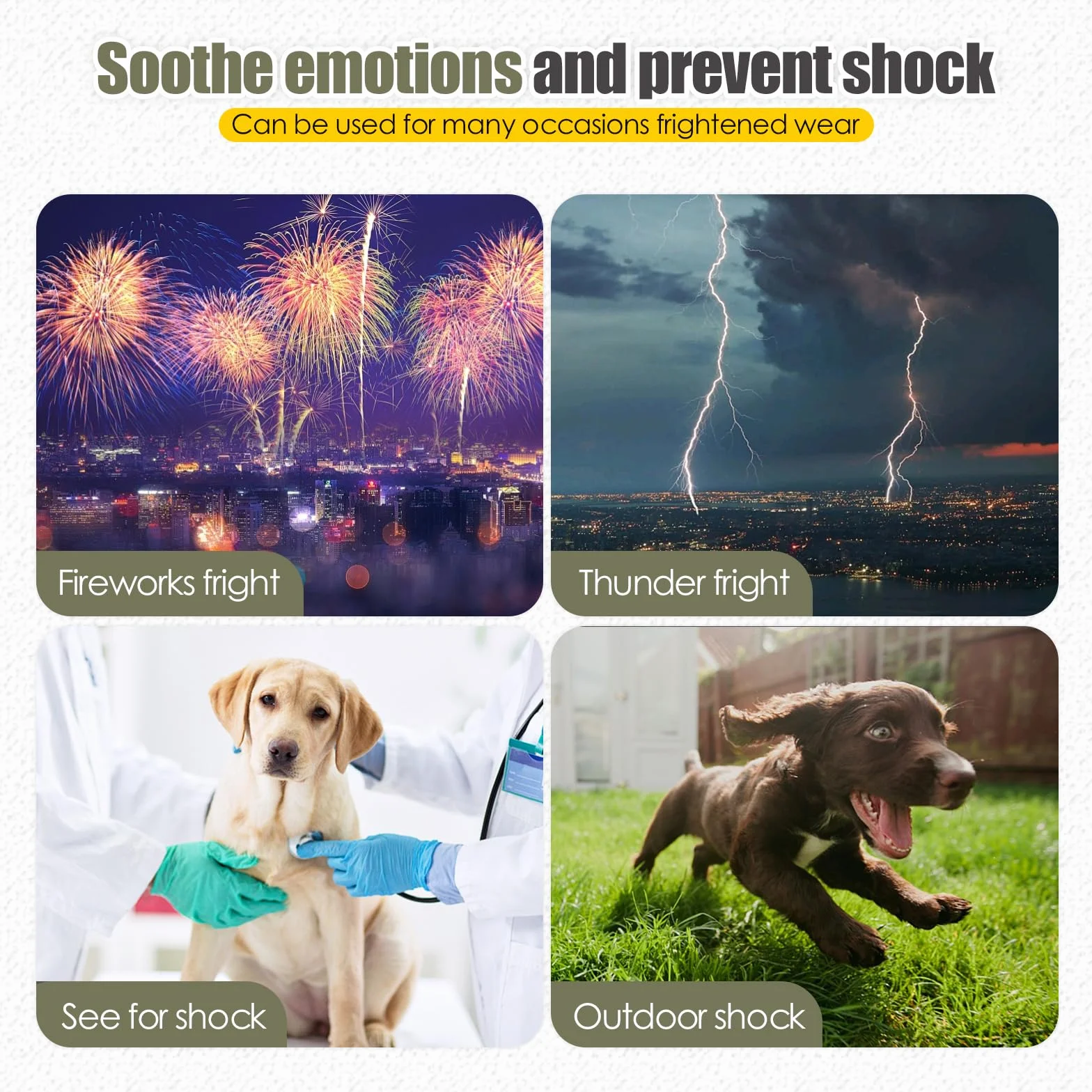 Giacca Calmante Ansiedad per Cani con Cappuccio e Strisce Riflettenti, Verde XS