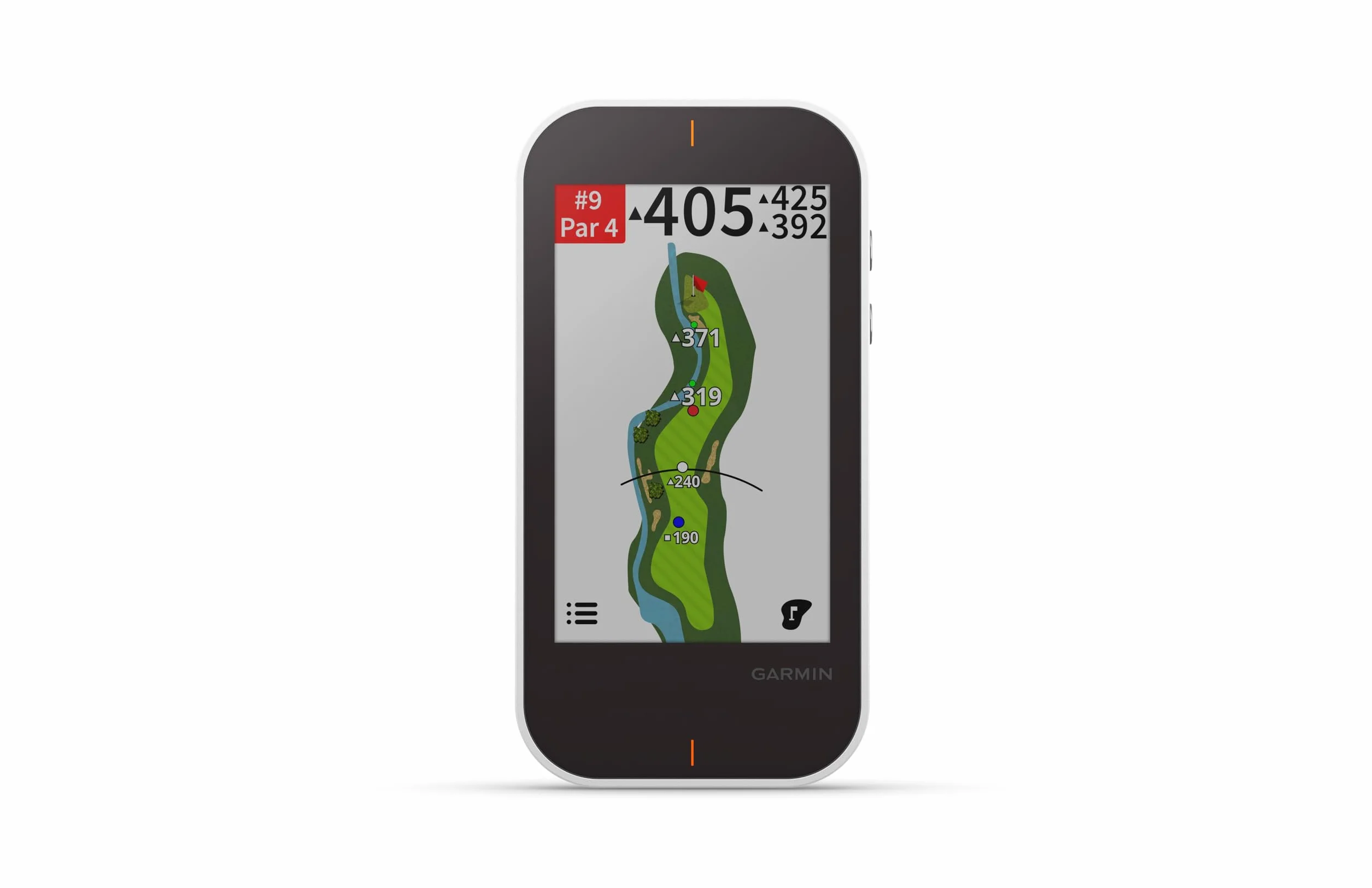 Garmin Approach G80 GPS da golf portatile All-in-one con monitor di lancio integrato, touch screen da 3,5", nero/bianco