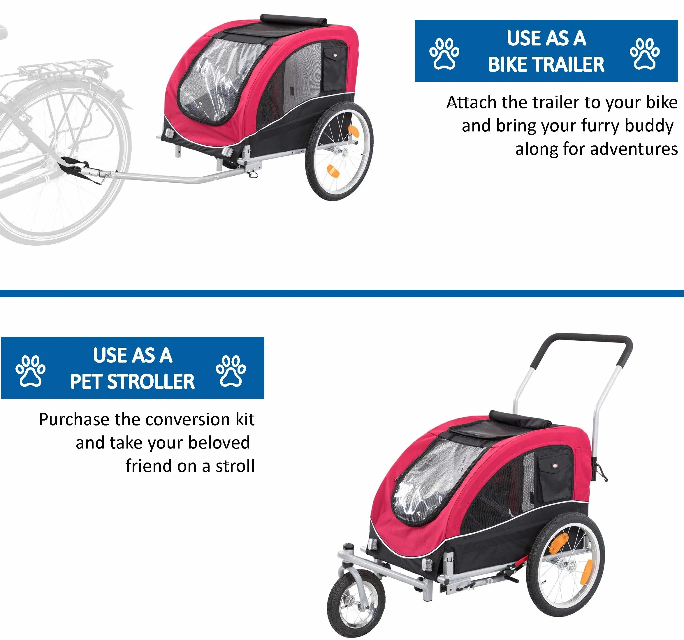 Rimorchio da Bicicletta per Cani