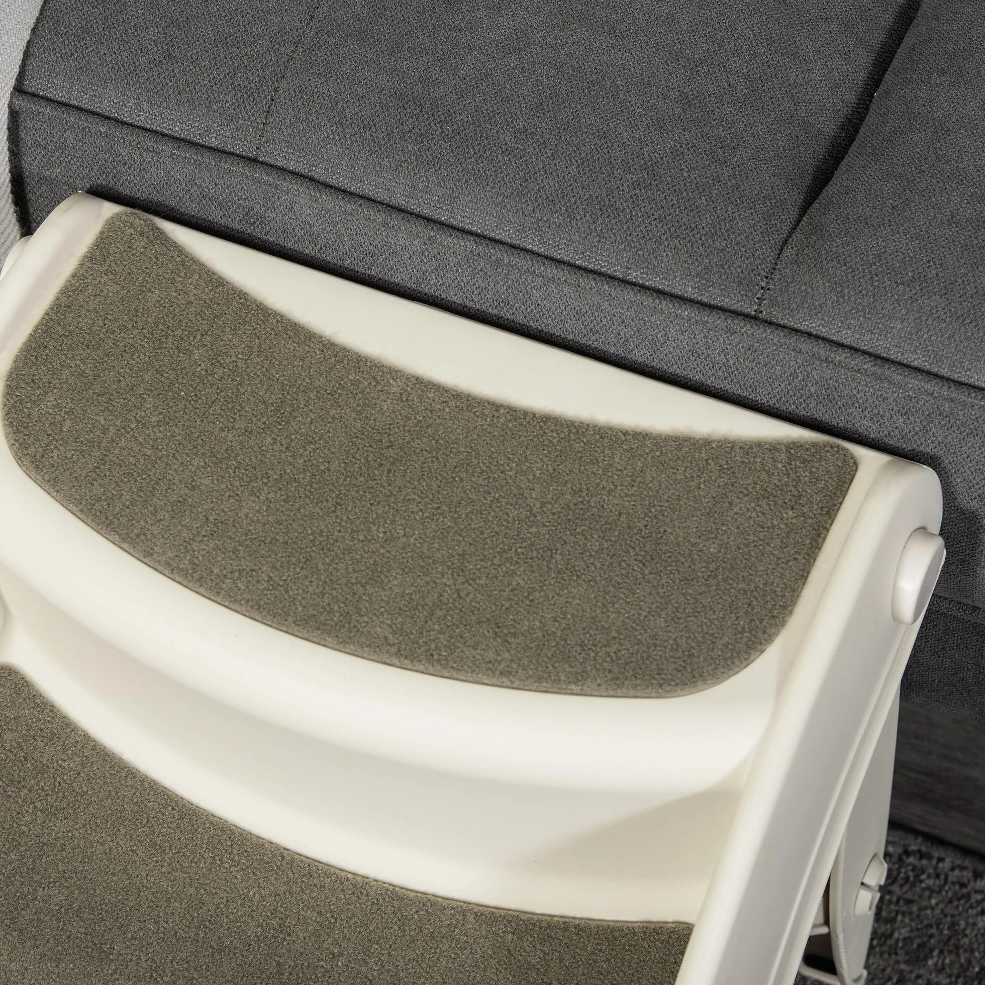 PawHut Scaletta per Cani Pieghevole 3 Gradini Antiscivolo 49x38x38 cm Beige
