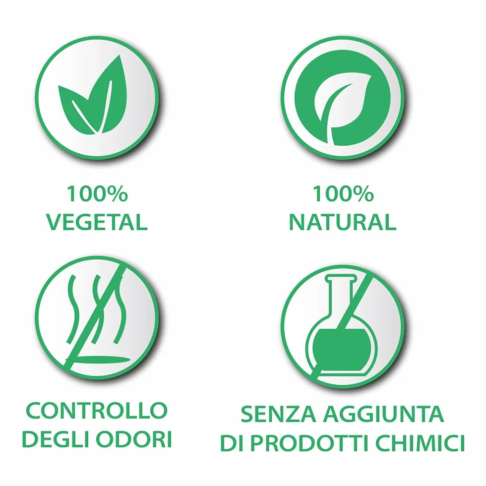 Croci Biolette - Lettiera ecologica 8 litri, lettiera pellet, naturale e biologica, per conigli roditori uccelli e piccoli mammiferi, antiodore