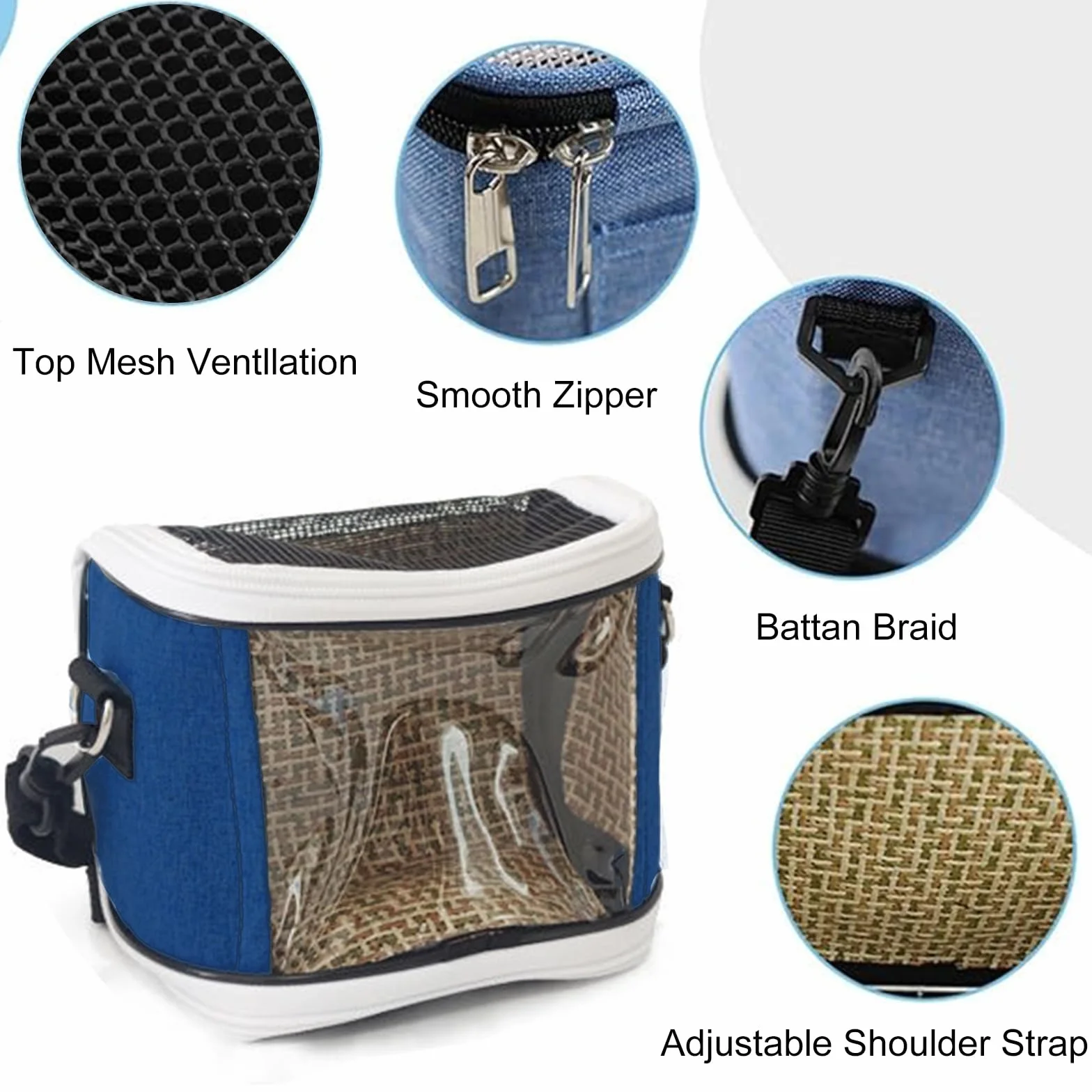 Zaino per uccelli, contenitore di trasporto per uccelli, Bird Travel Bag, Bird Travel Bag, Uccelli, Borsa da viaggio per pappagalli, parrocchetti, piccoli animali per viaggi, escursioni, campeggio, 16