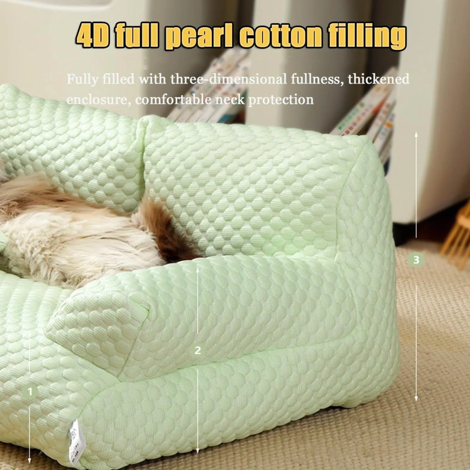 Divano letto for cani lavabile e traspirante, lettino for animali domestici rinfrescante in seta di ghiaccio, divano letto estivo in seta di ghiaccio fresco for animali domestici, lettino for animali