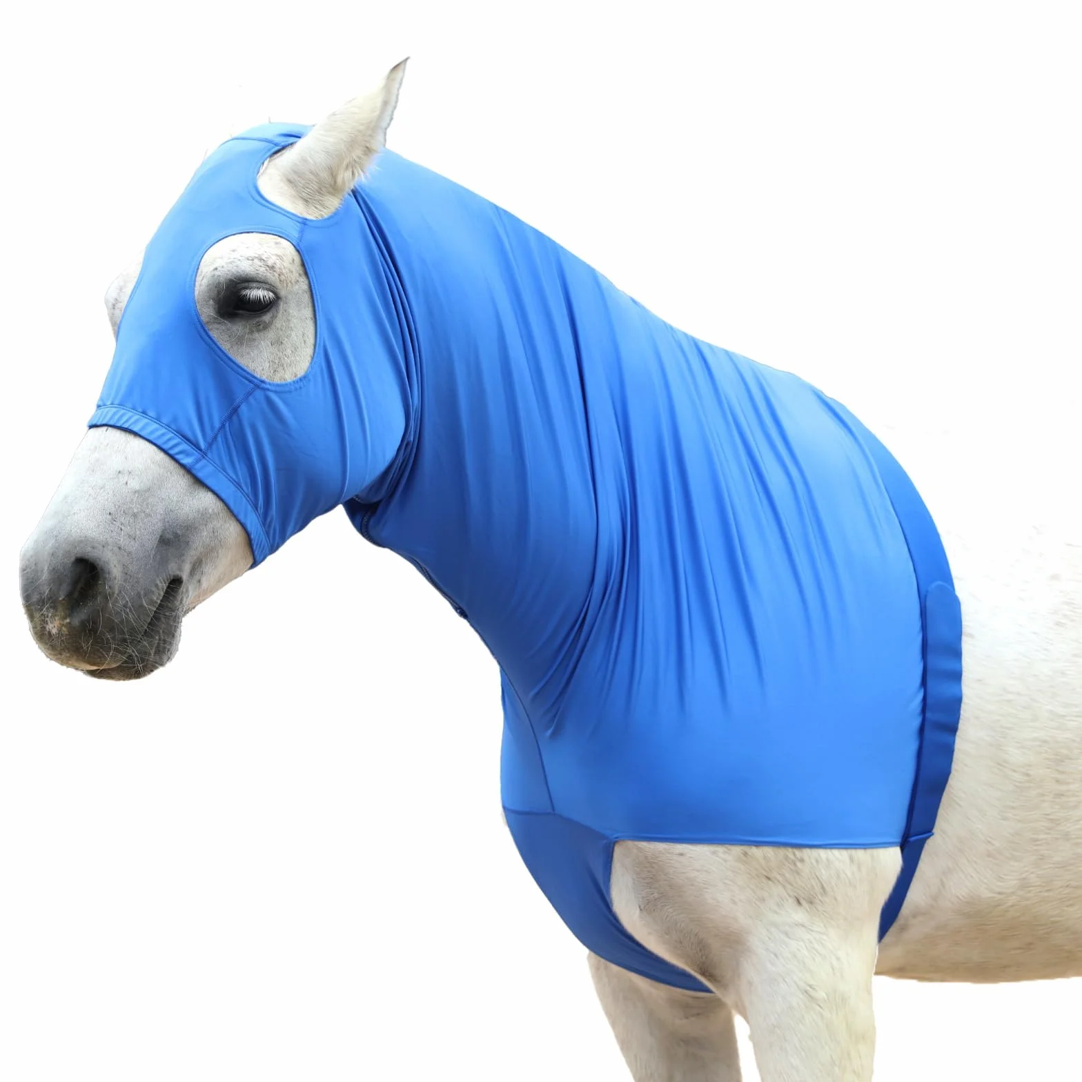 Hood Cavallo Elasticizzato con zip - Copertura del Collo e del Volto Completa