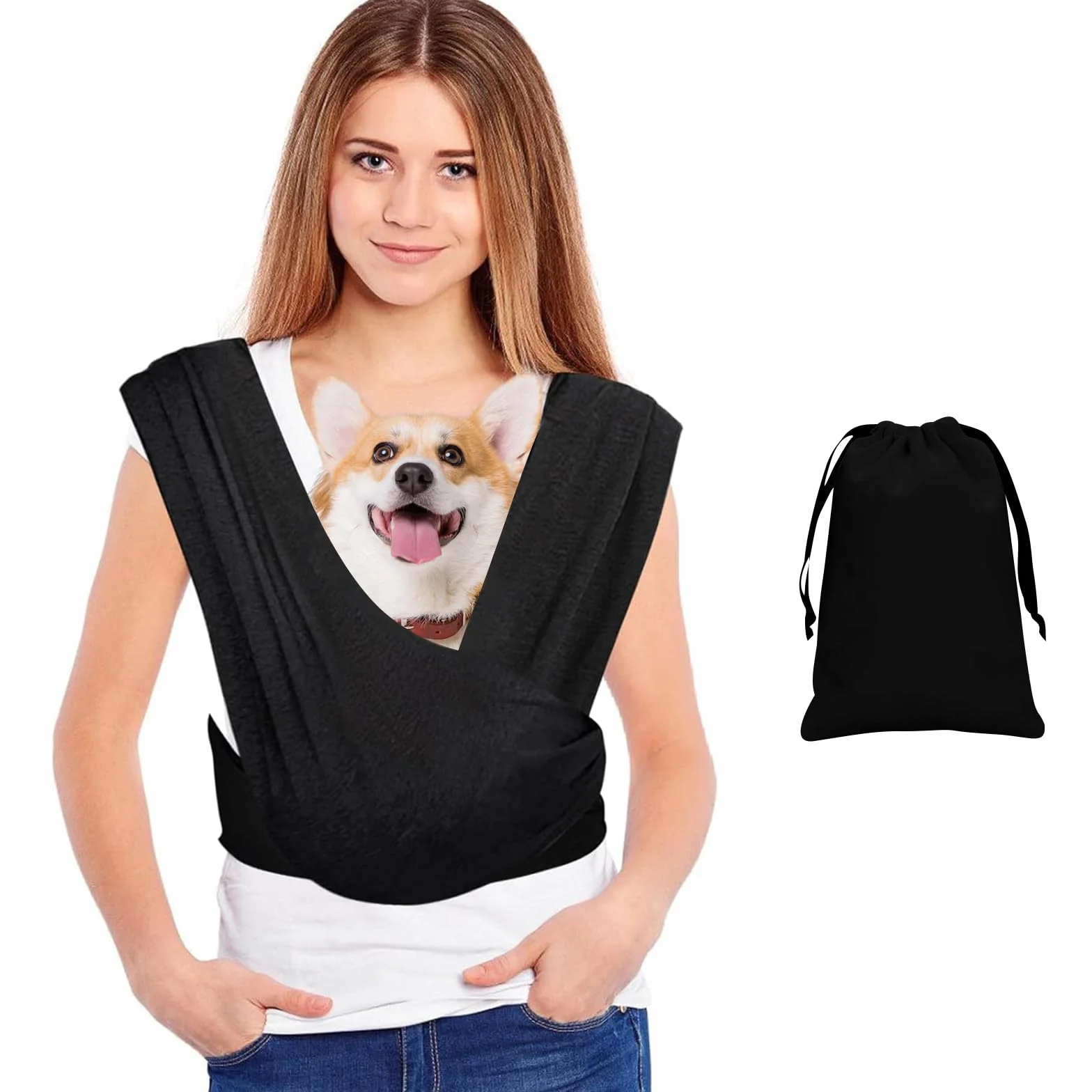 Amexo Borsa da Viaggio per Cani, Trasportino da Passeggio Borsa a Tracolla Porta Animali Domestici per Cane Gatto Fino a 9 kg