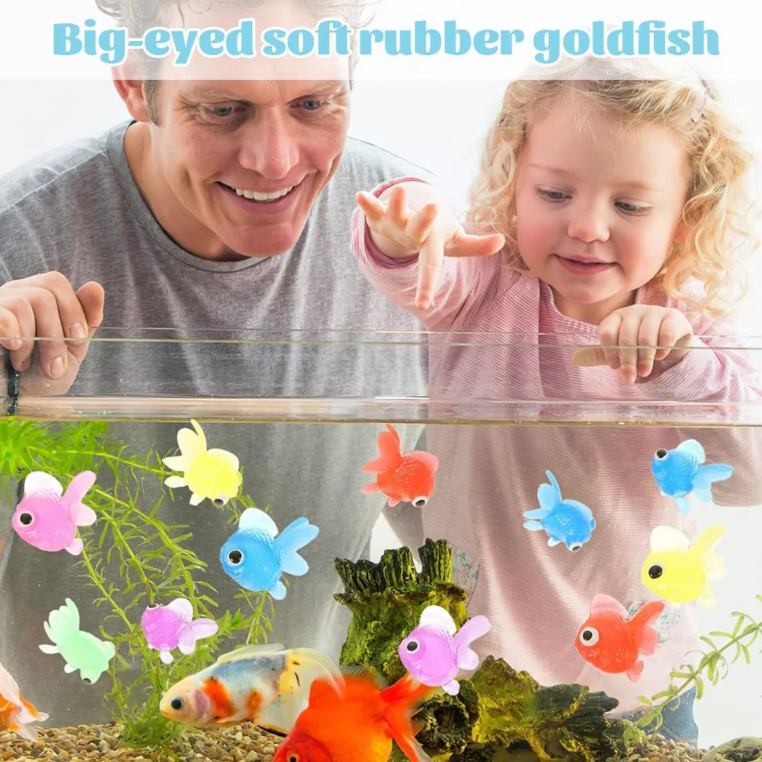 25 Pesci di Plastica Piccoli Pesci Finti Tropicali Pesce Tropicale Figura in Movimentopesci Galleggianti può Essere Sospeso Non Girato Pesci Finti per Acquario per la Decorazione di Acquari