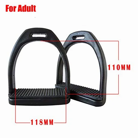 2 staffe per cavallo leggero di sicurezza sella inglese equitazione nero staffa cavallo