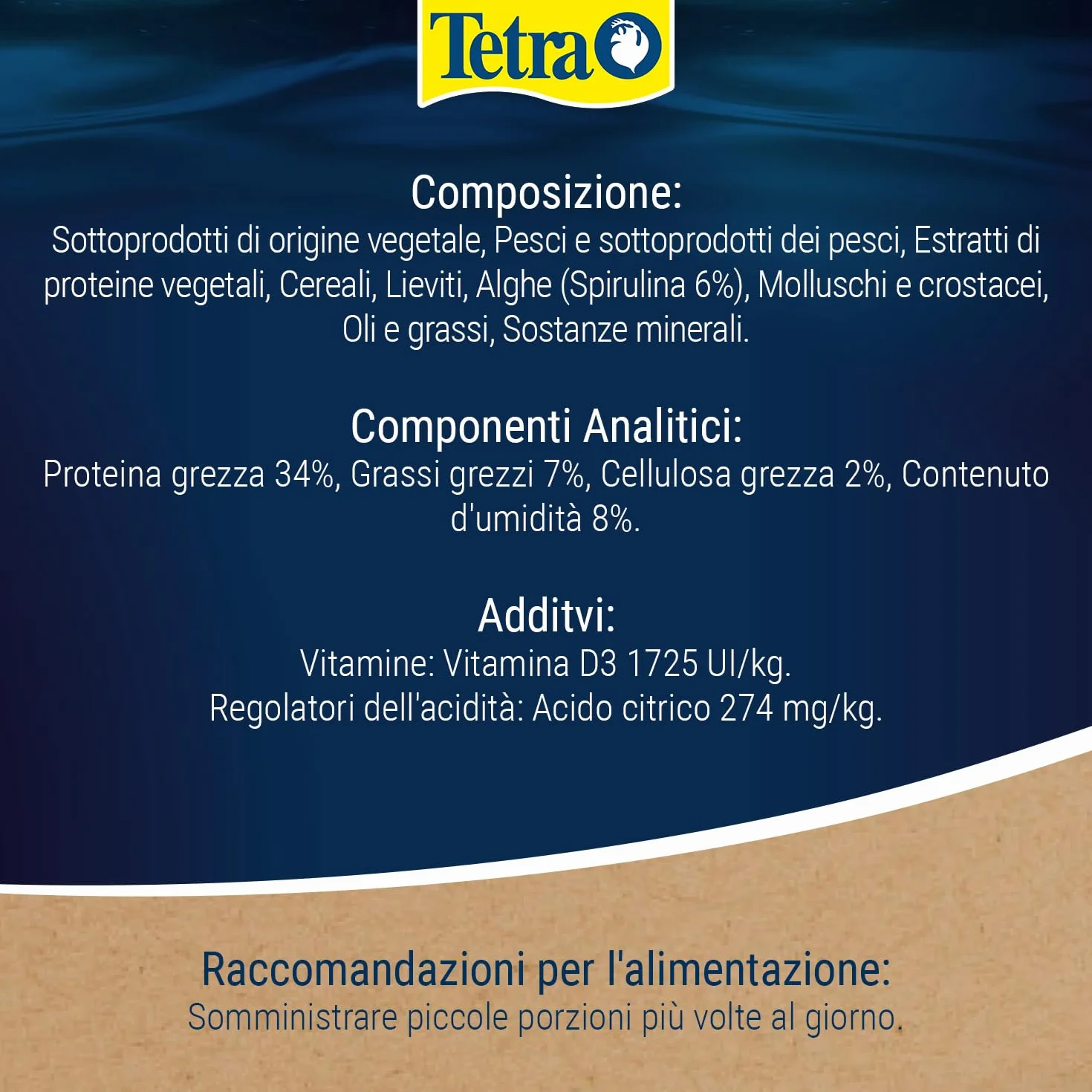 Tetra Goldfish Gold Colour Mangime granulare per pesci rossi acqua fredda 250 ml