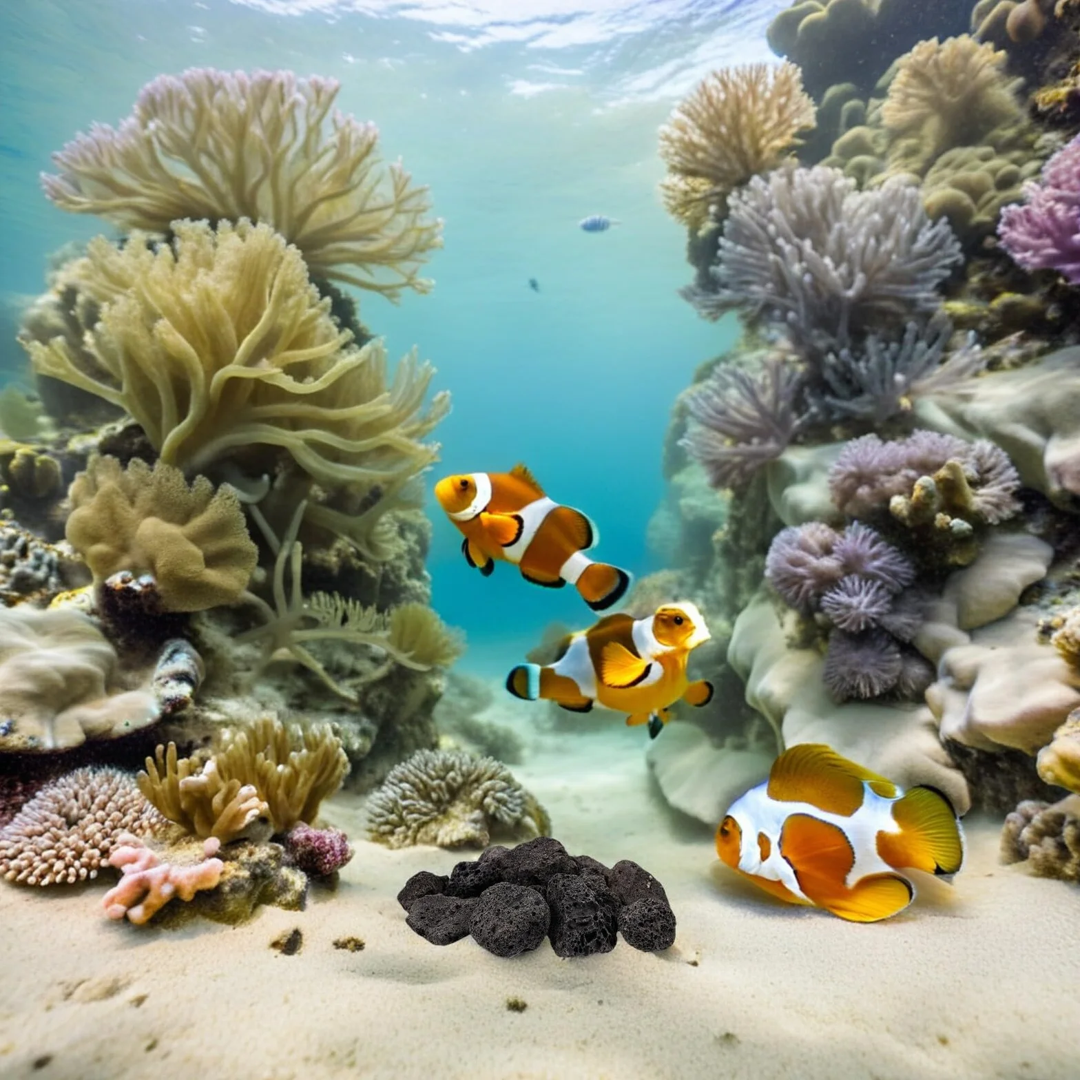 Happyyami Pietre laviche: 1 set di pietre vulcaniche nere, pietre laviche naturali, per acquario, decorazione per acquario, braciere, griglie a gas, piante da acquario