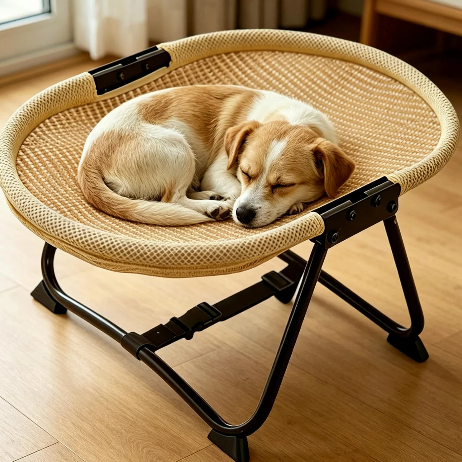 Generico per Cani Rialzato Tappetino Pieghevole Traspirante | Rialzato da Campeggio per Gatti e Cuccioli Adatto A Cuccioli, , , Interno, Casa, Giardino, Viaggio, Campeggio, Spiaggia,