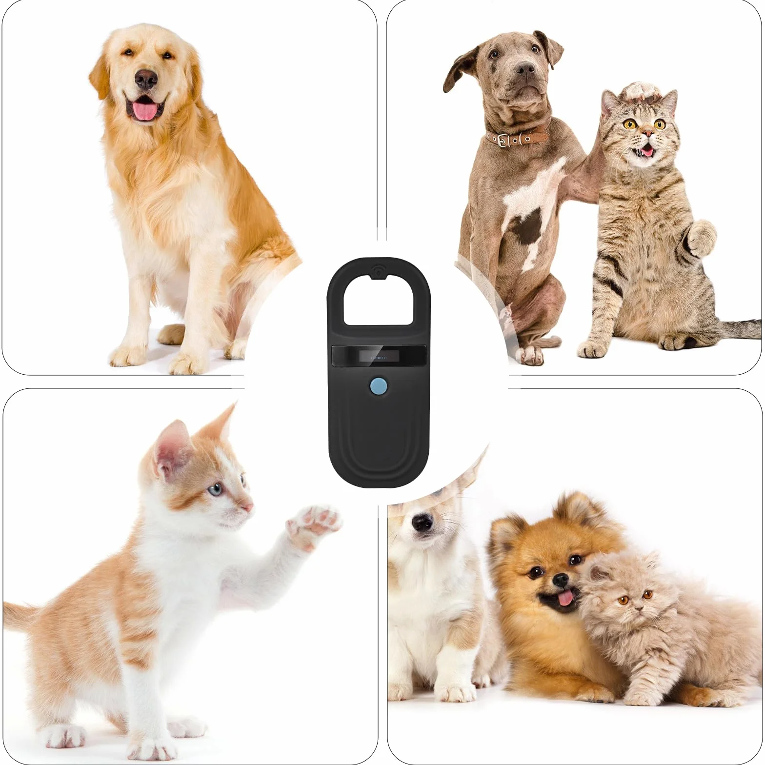 Lettore di microchip per animali domestici, lettore di chip per animali domestici, lettore di chip per animali domestici, scanner ID per animali domestici, lettore di microchip per la