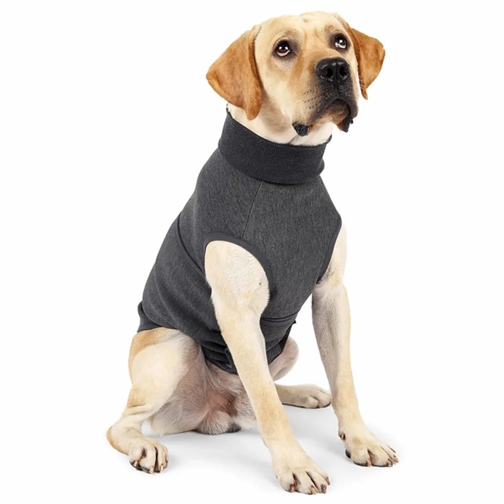 DONGKER Cappotto per Cani Anti-Ansia Giacca Calmante Traspirante Gilet Antistress per Animali Piccola Media