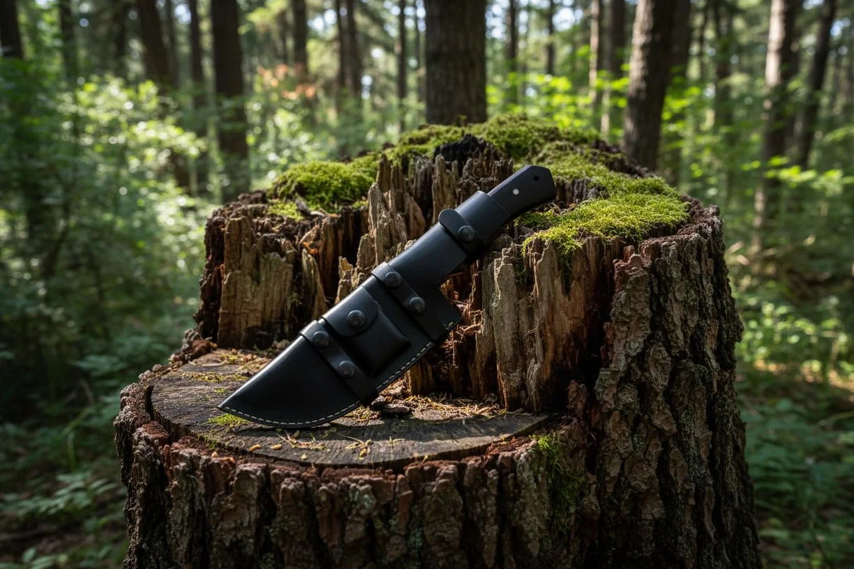 CHOOSE Coltello Tracker fatto a mano - Lama fissa da collezione personalizzata ispirata al film 'The Hunted', pinza piena, manico ergonomico |TRM013