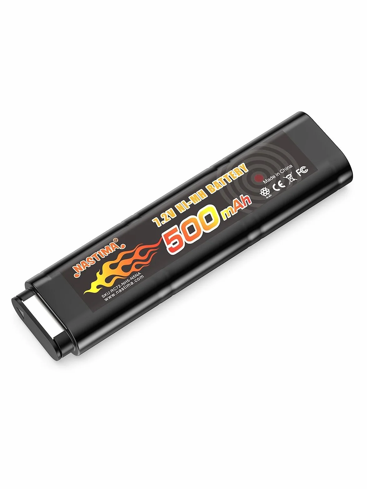 NASTIMA 2/3N 7,2V 500mAh Ni-MH Batteria per Pistole Softair AEP AEG