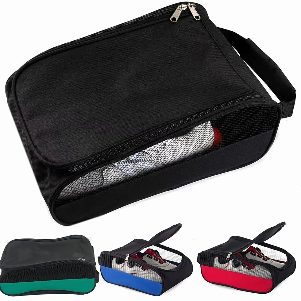Borsa per scarpe da golf impermeabile in tessuto Oxford Verde