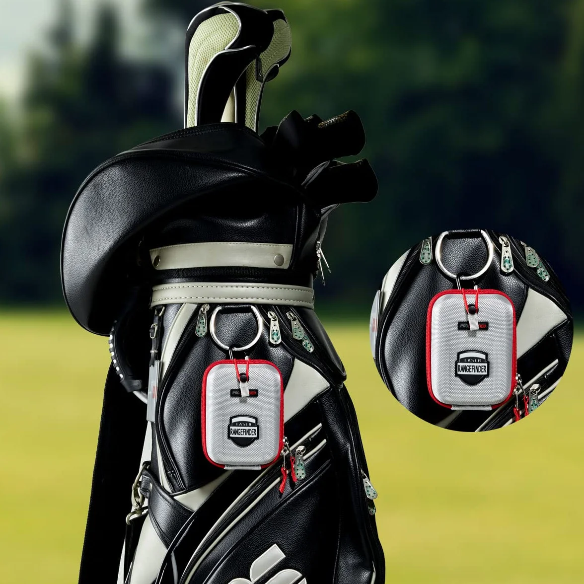 Telemetro da Golf con Custodia Rigida e Marsupio