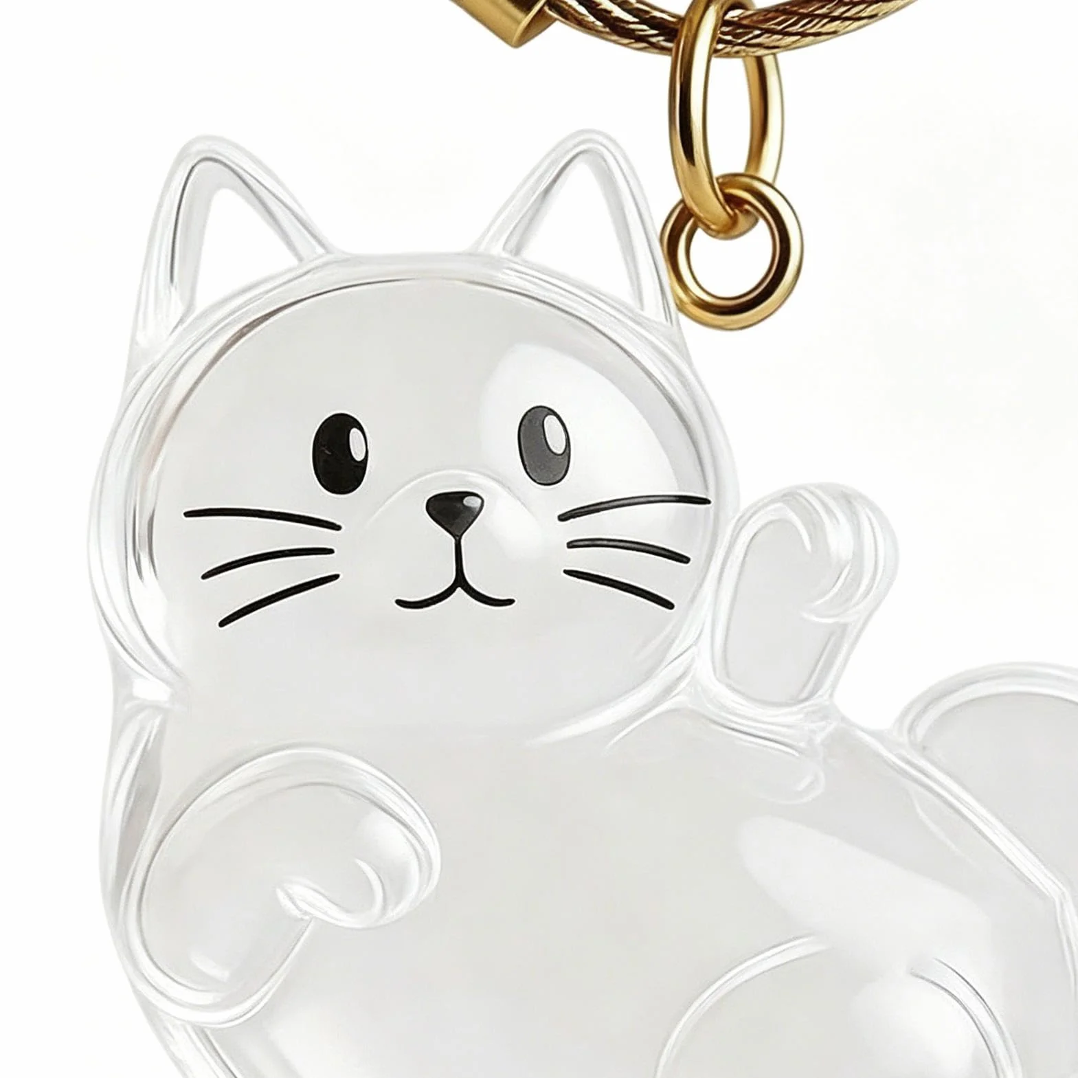 Portachiavi Commemorativo Gatto Ciondolo Bottiglia Trasparente Porta Ricordi Cane Donna Borsetta Vacanza Zaino Scuola