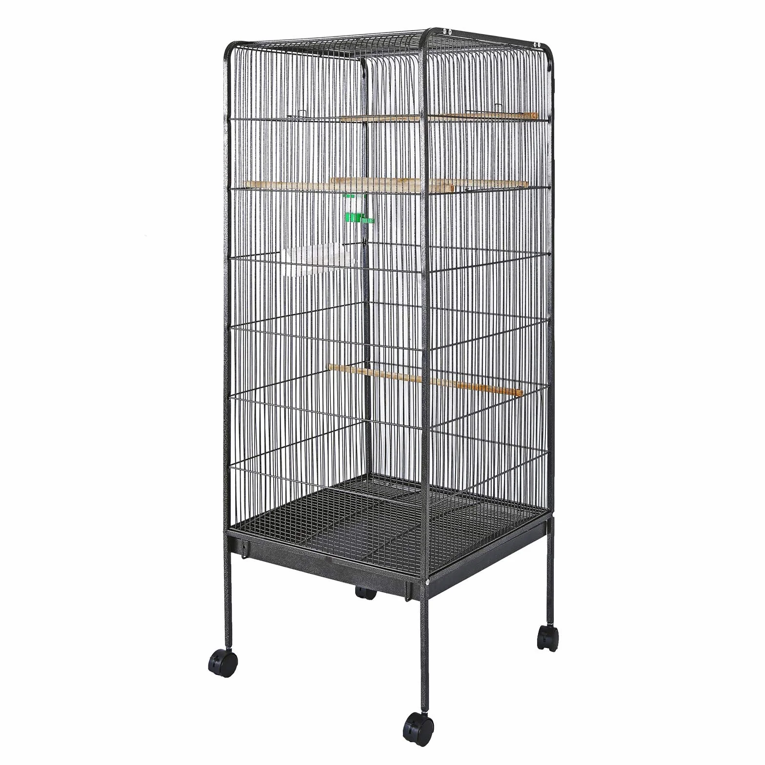 Voliera XL per uccelli 146x54x54cm Gabbia per uccelli piccoli e pappagallini