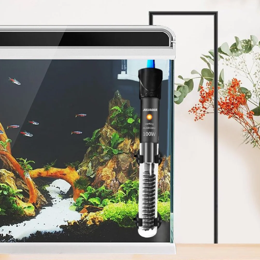 Classic Riscaldatore per Acquario per Pesci e Tartarughe Riscaldamento dell'acquario Riscaldatore Regolabile 100W