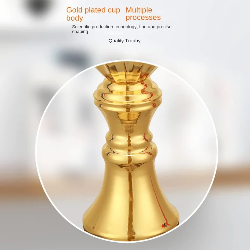 Gold Trophies Cup Football, Coppa Trofeo per Bambini, Decorazione Coppa Premio, Trofeo d'Onore per di Basket e Calcio in Sportivi, Regalo per Uomini e Donne, 29 cm