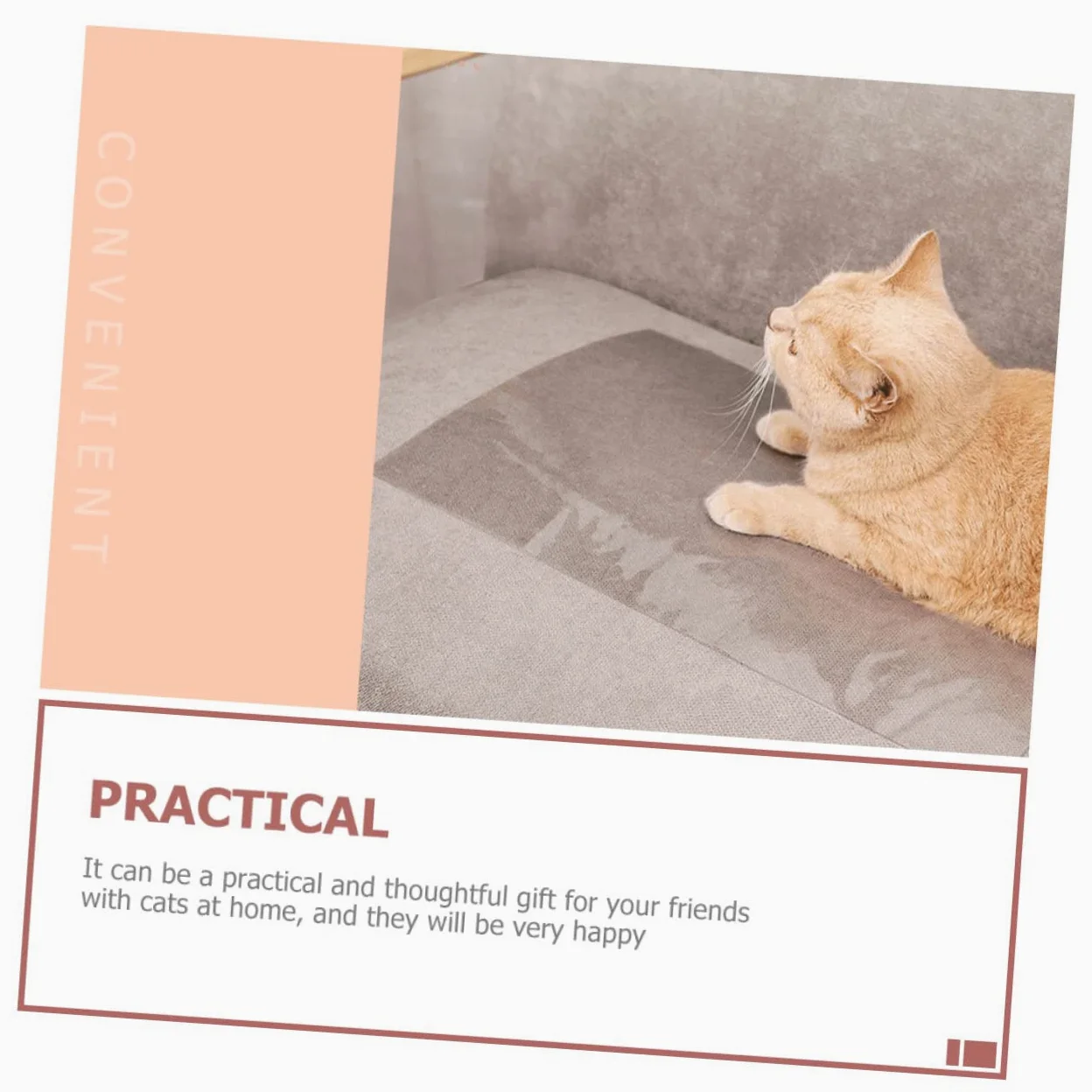 VANZACK 20pezzi Cat Scratch Couch Patch Protezione AntiGraffio per Divano e Mobili Pellicola Adesiva Trasparente per Cat Scratch