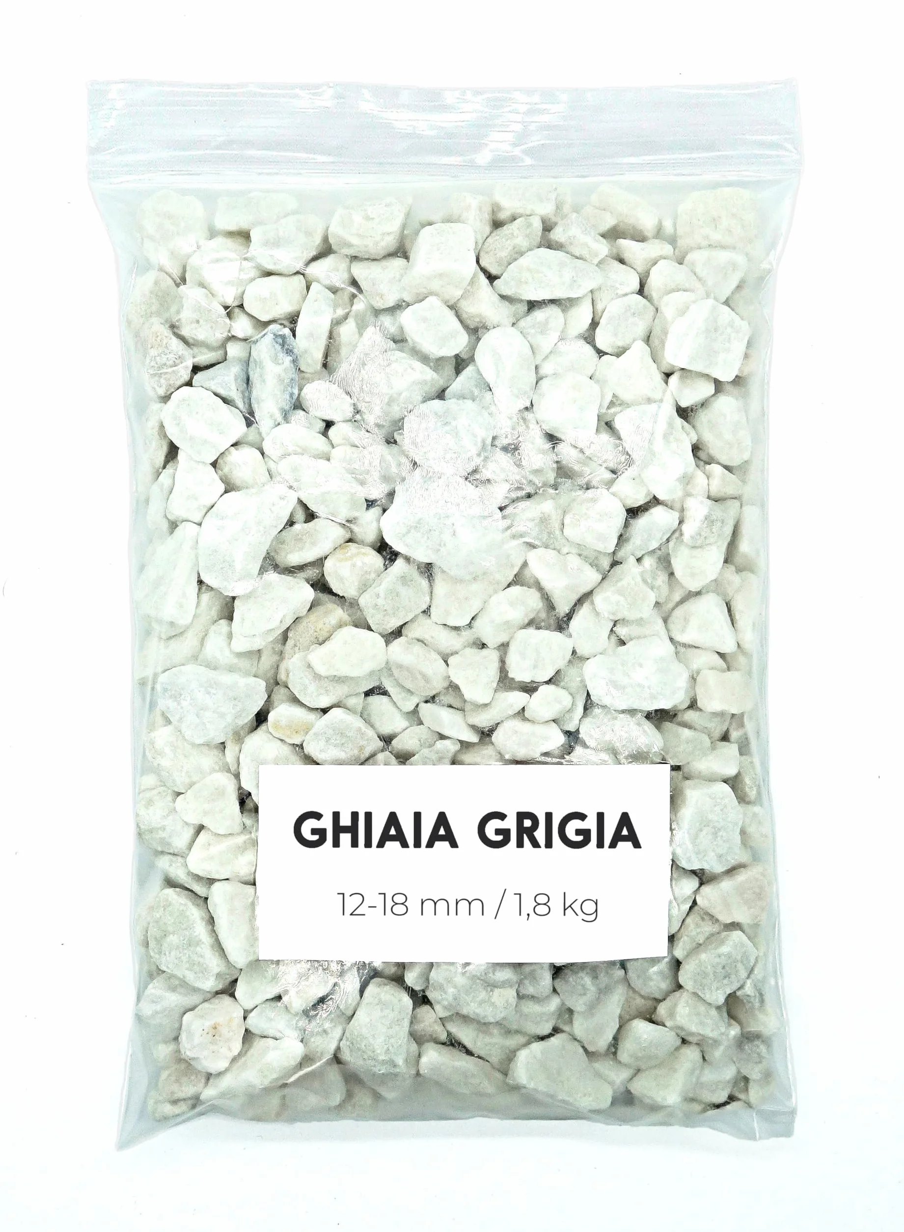 Ghiaia Bianco 1,8Kg - Ghiaia per Acquario - Sassolini Decorativi per Vasi - Sassi Decorativi per Vasi - Ghiaia per Vasi - Sassolini per Acquario - Ghiaia per Giardino (12-18 mm)