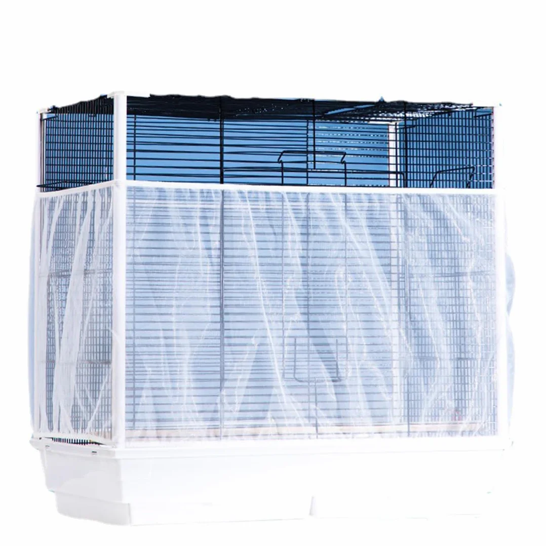 Gabbia per uccelli universale extra large da 1 pezzo, copertura in rete, rete di ventilazione morbida, adatta per pappagalli Ara Circonferenza regolabile 150-200 cm