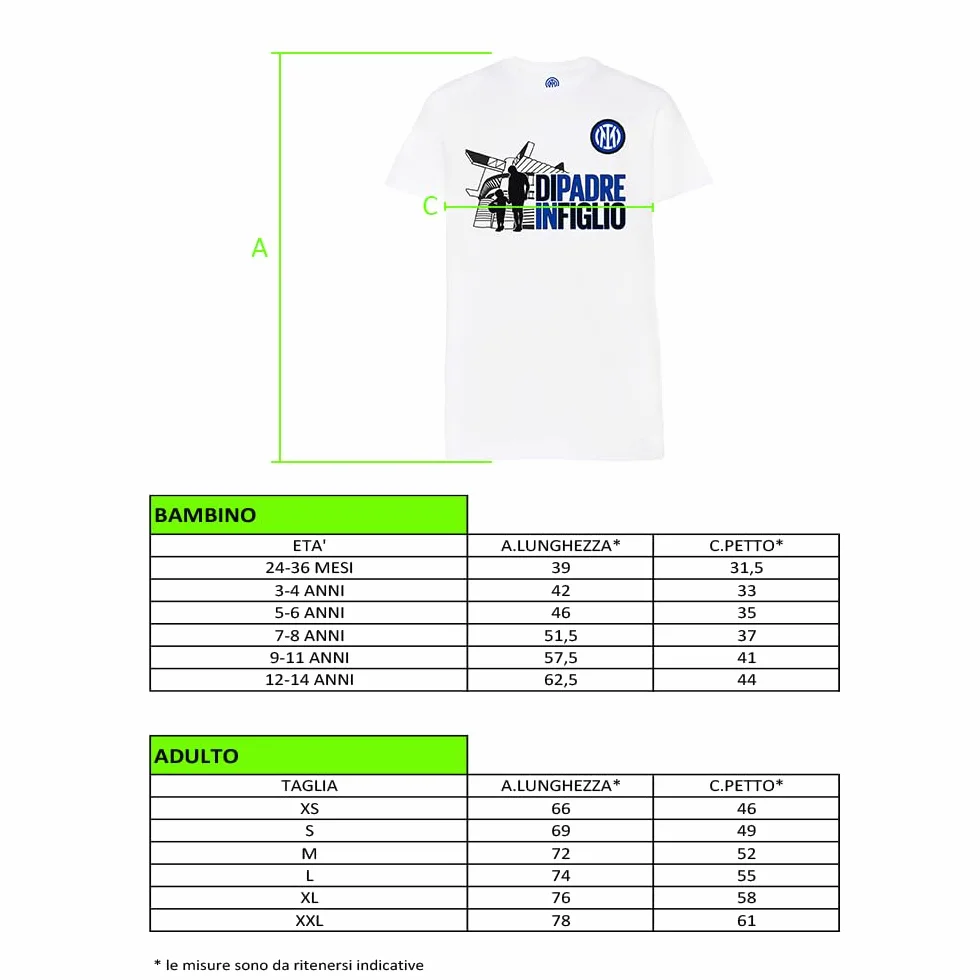 T-Shirt di Padre in Figlio Cotone Bianca
