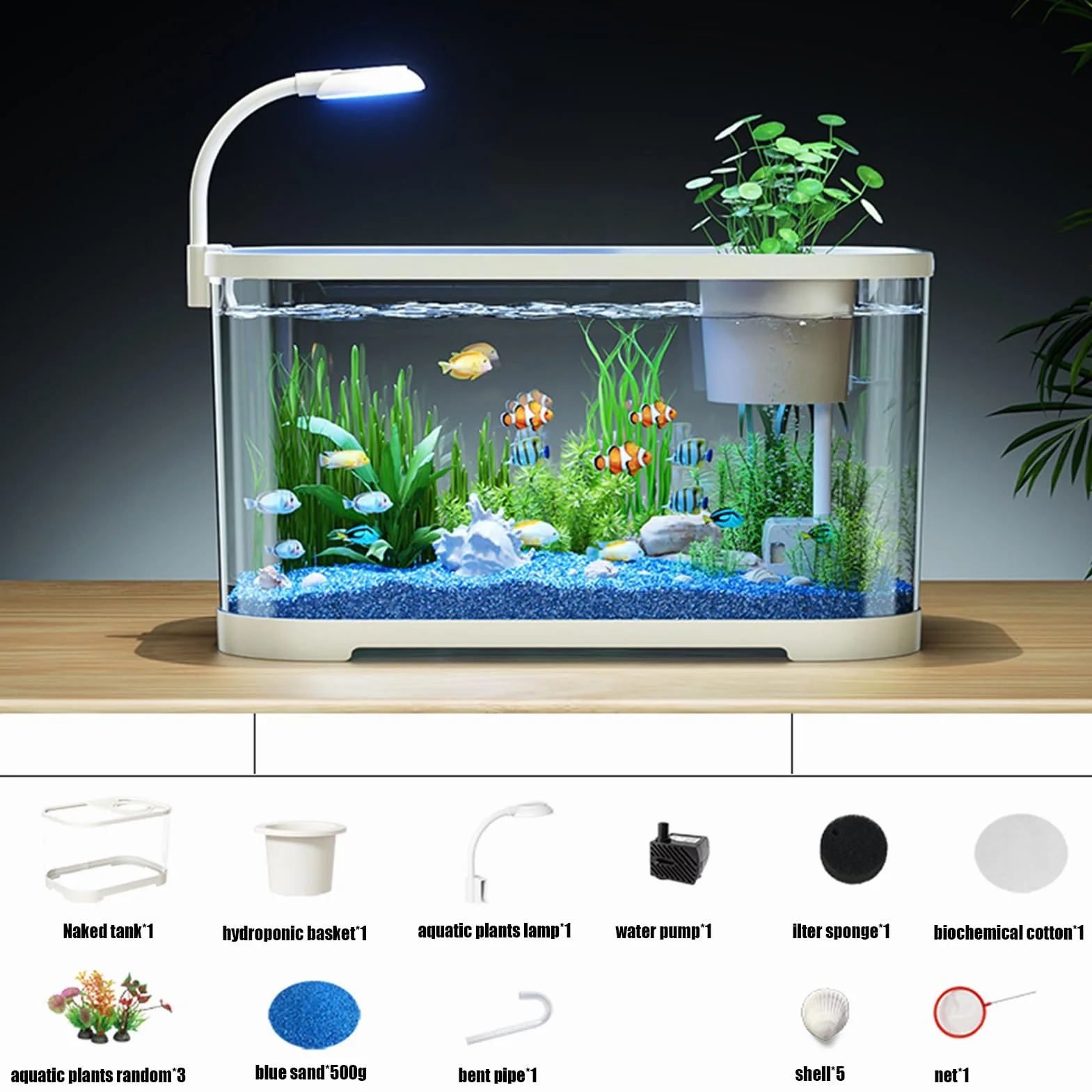 Kit Per Principianti Di Acquari ABS Decorazioni Per Tartarughe Terrestri Rane