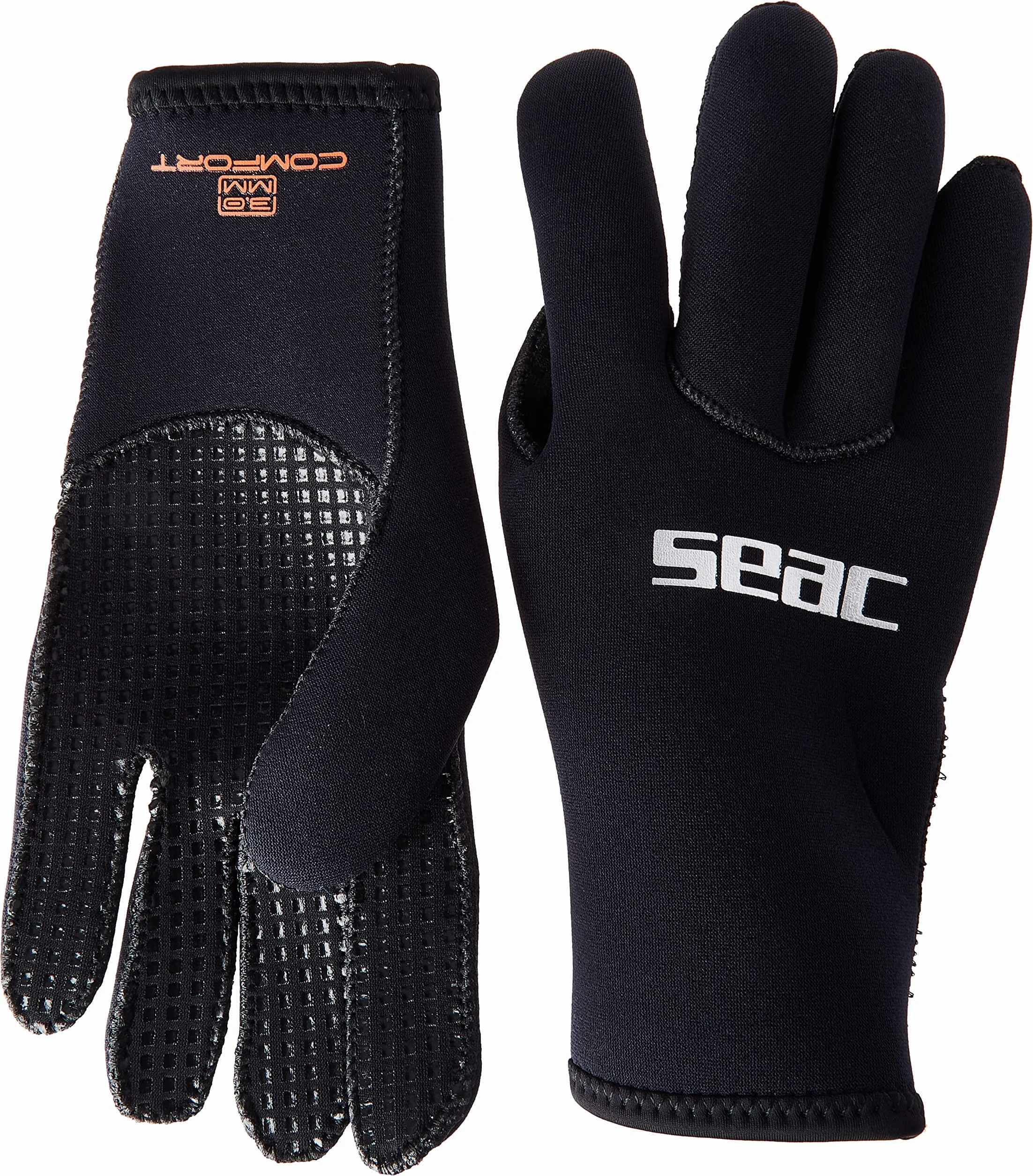 SEAC Comfort 3.0, Guanti da Sub in Neoprene da 3 mm e Palmo Anti Scivolo