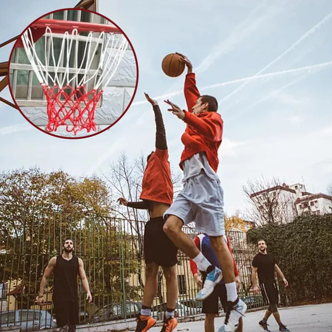 Rete da Basket Rimovibile 3 Pezzi, Ricambio Professionale per Canestri Interni ed Esterni
