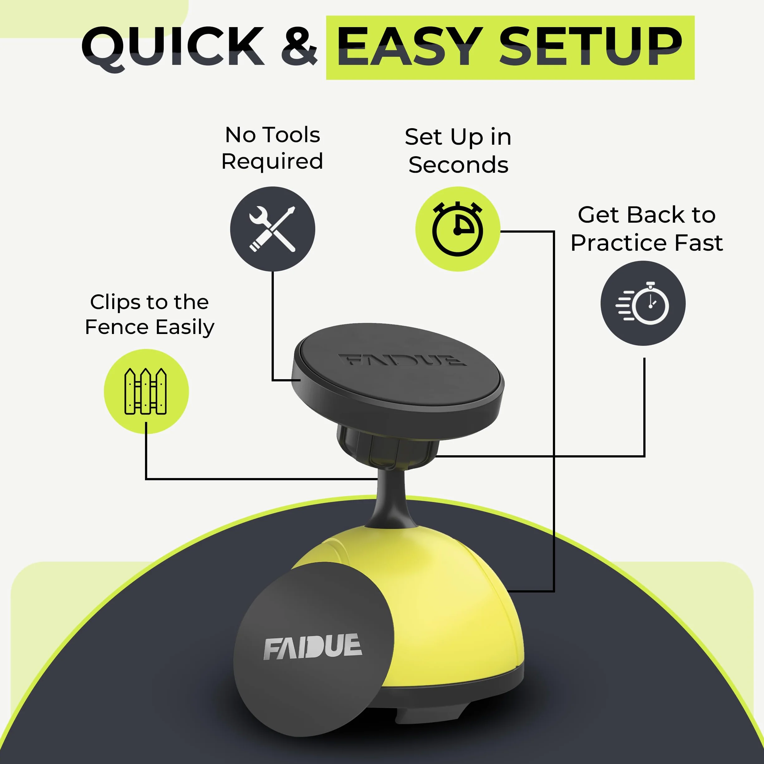 Magnetic Smartphone Mount for Tennis Court - Record Matches & Training