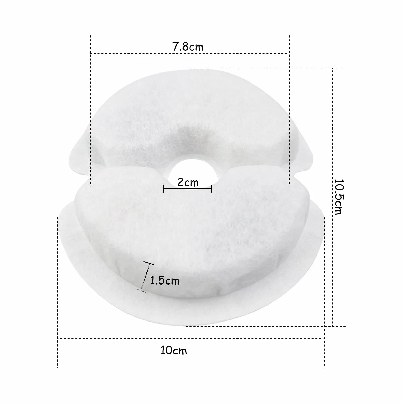 Filtri Fontanella per Gatti, 6 Pezzi Filtro di Ricambio per Filtro Per Fontana 2L&2.5L/67-84 oz con Carbone Attivo e Resina-Tripla Filtrazion, Soddisfa le Esigenze di Sostituzione da 2 Mes
