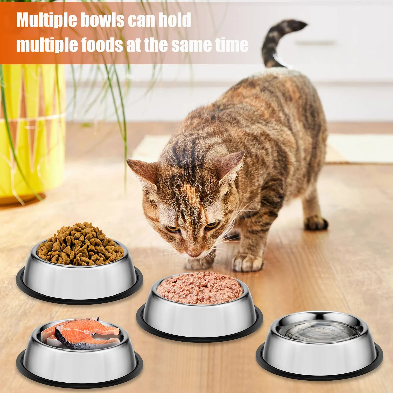 4 Ciotole per Gatti + Giochi per Gatti,Ciotola per Gatti,Ciotole Gatto,Ciotole Gatti,Ciotola Gatti,Ciotola Anti Ingozzamento Gatti