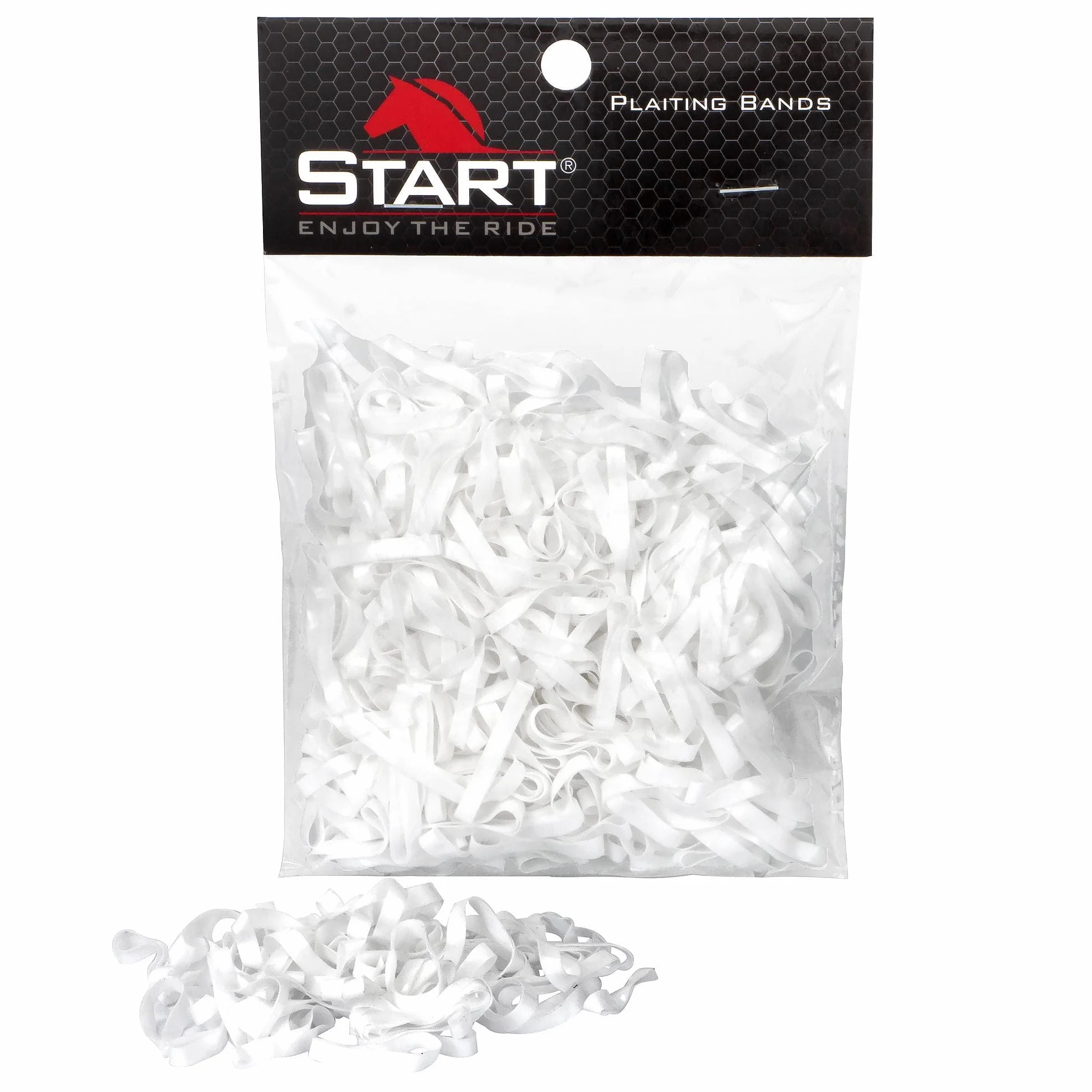 Start Elastici in Silicone per Criniera Cavallo – Set 500 pz - Morbidi, Resistenti, Delicati sul Pelo per Trecce Perfette (Bianco)