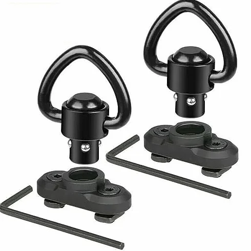 ACEXIER 2PCS Adattatore per Montaggio a Perno Girevole per Mlok Rail Quick Release QD Sling Sling Swivel Mount Adapter Accessori per Pistola da Caccia