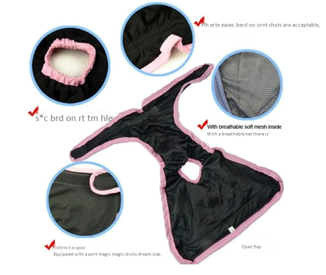 Pantaloni per Pannolini Lavabili Riutilizzabili per Pannolini per L'igiene del Cucciolo di Cane Femmina,Pink,XS