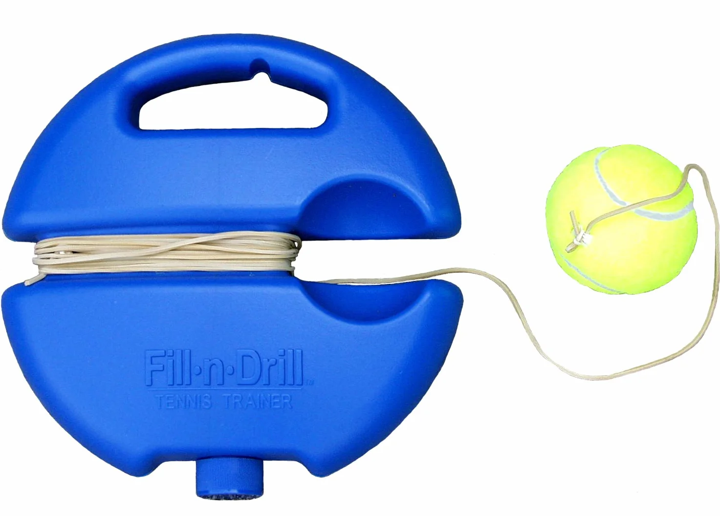 Tourna Fill & Drill Tennis Trainer, Base con Corda per Allenamento