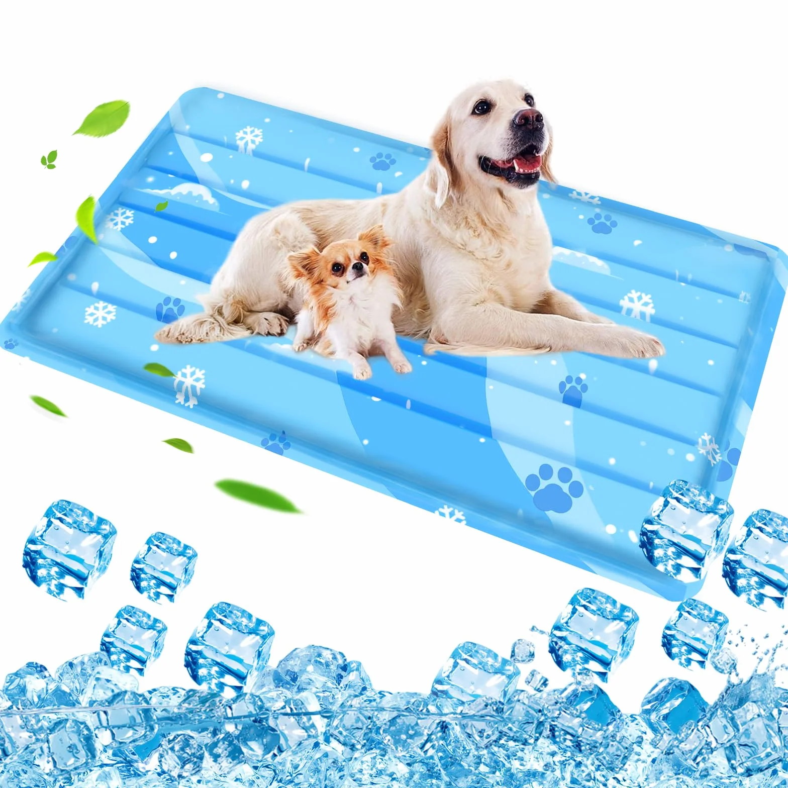 Tappetino Refrigerante per Cani e Gatti, Grande Tappeto Rinfrescante con Gel Atossico